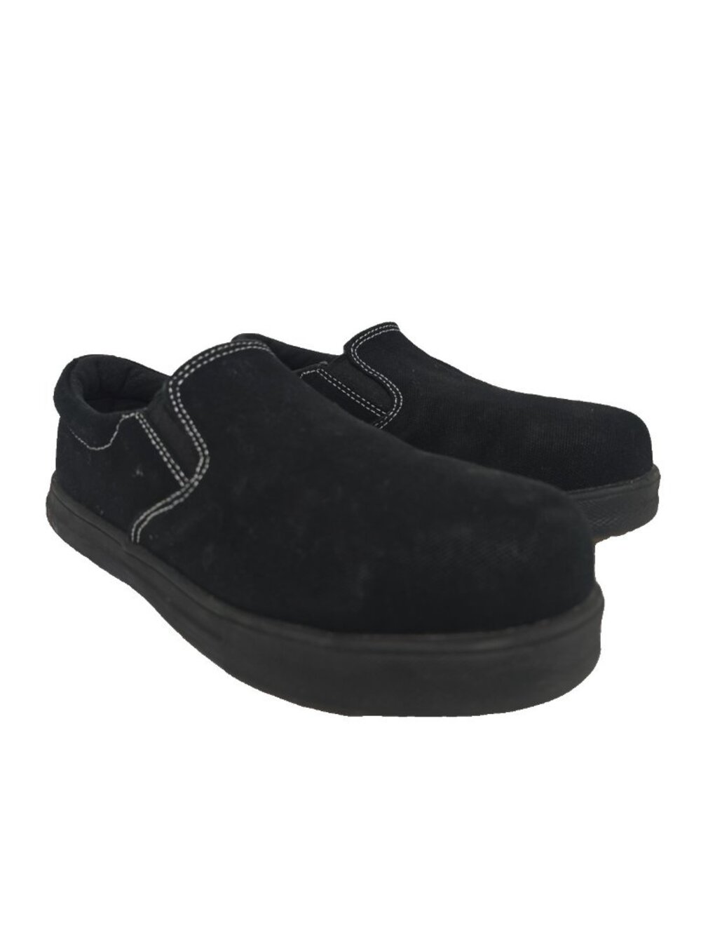 Dakota Women's 1008 Lightweight ATSP Canvas Slip-On Work Shoes Black Size 5.5M
